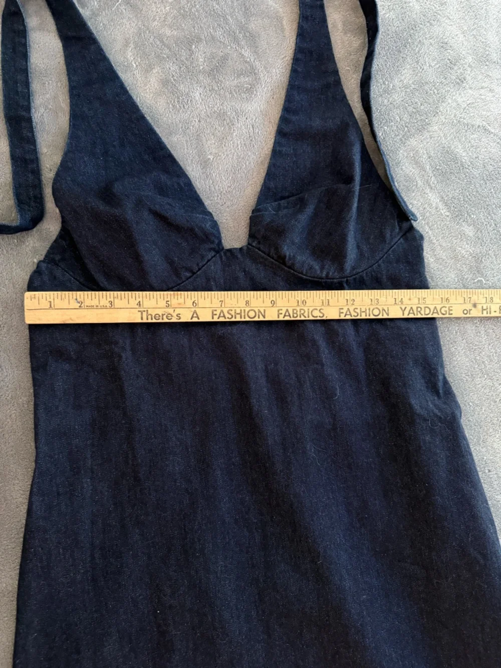 Free People Revolve Trevi Denim Mini Dress size L - Picture 7 of 12